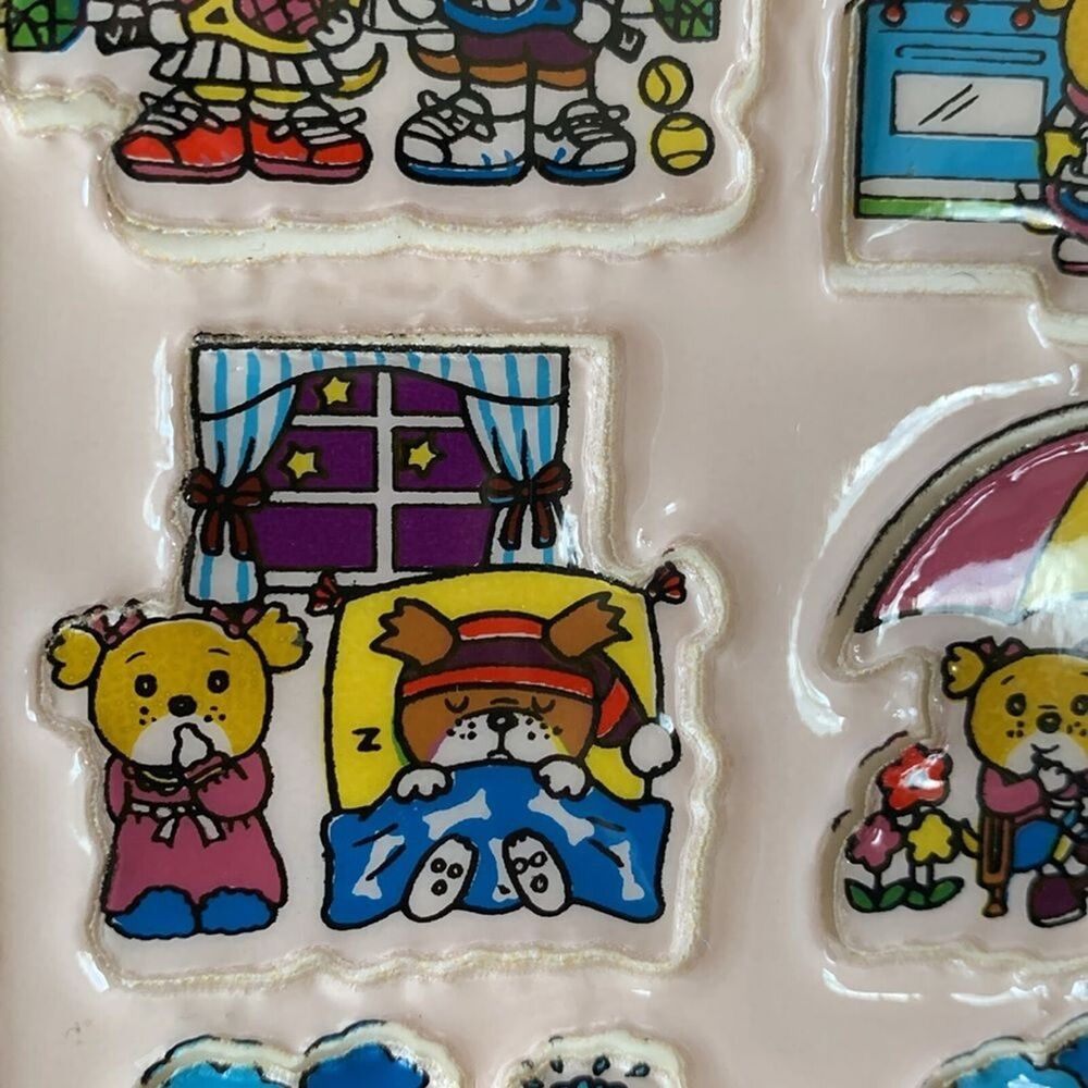 Bobby and Kate, Puffy Sticker Set, Japan, 80s - Picture 9 of 10